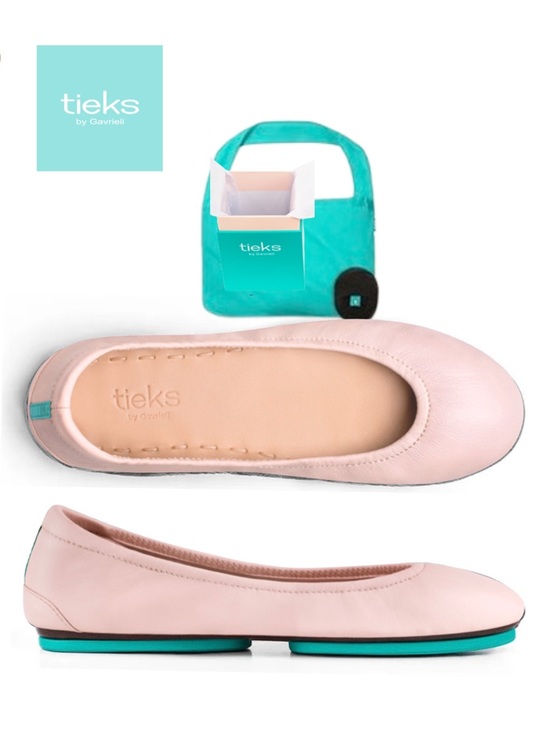 Tieks Shoes - TIEKS Ballerina Pink Ballet Flats + Reusable Tote Bag + Box